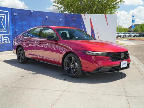 Radiant Red Metallic 2026 Honda Accord Hybrid Sport-L