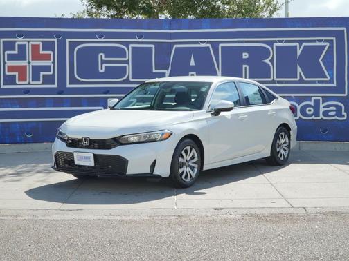 Platinum White Pearl 2026 Honda Civic LX
