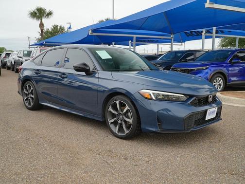 Blue Lagoon Pearl 2025 Honda Civic Hybrid Sport Touring
