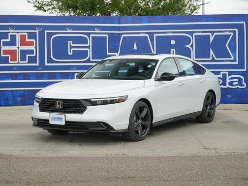 Platinum White Pearl 2026 Honda Accord Hybrid Sport-L