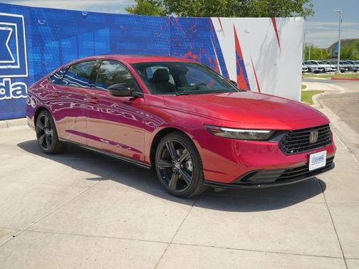Radiant Red Metallic 2026 Honda Accord Hybrid Sport-L