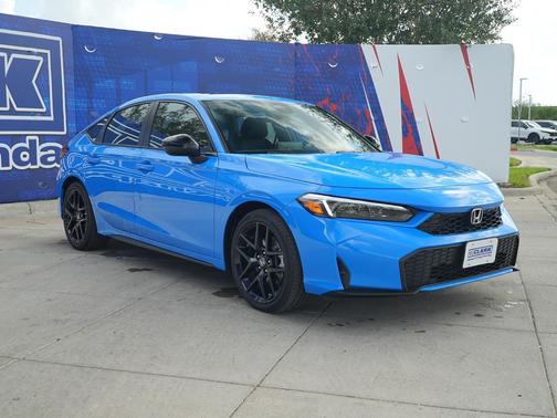Boost Blue Pearl 2026 Honda Civic Hybrid Sport