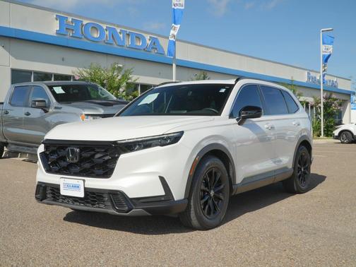 Platinum White Pearl 2025 Honda CR-V Hybrid Sport FWD