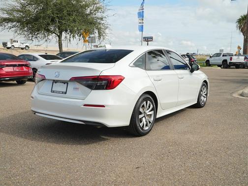 Platinum White Pearl 2022 Honda Civic LX