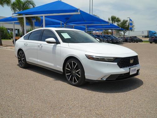 Platinum White Pearl 2025 Honda Accord Hybrid Touring