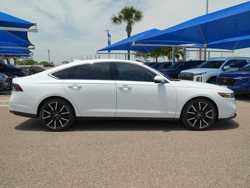 Platinum White Pearl 2025 Honda Accord Hybrid Touring