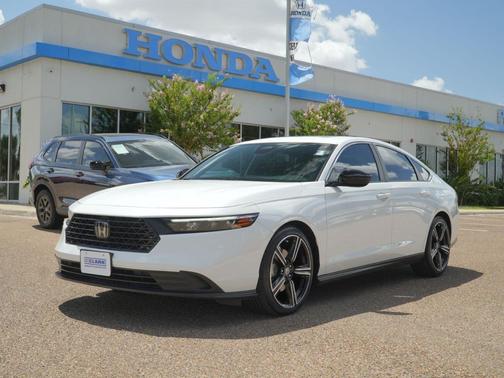 Platinum White Pearl 2024 Honda Accord Hybrid Sport