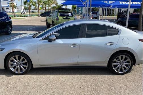 Sonic Silver Metallic 2019 Mazda Mazda3 FWD w/Preferred Package