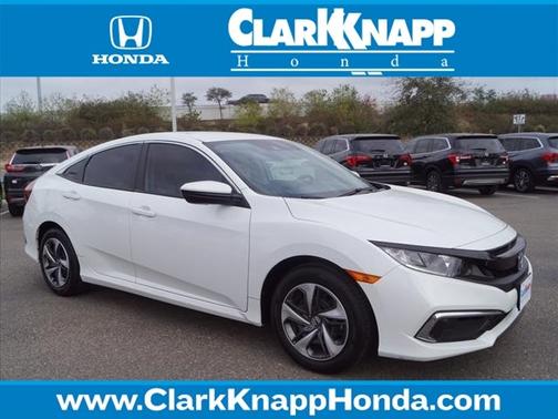 Platinum White Pearl 2019 Honda Civic LX