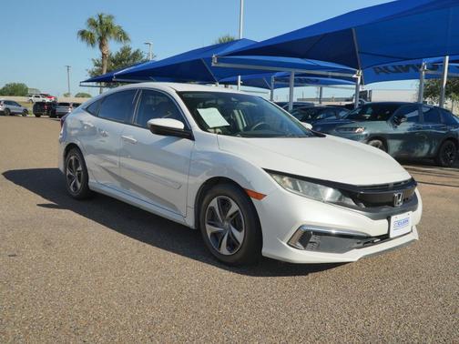 Platinum White Pearl 2019 Honda Civic LX