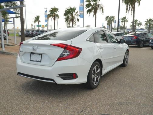 Platinum White Pearl 2019 Honda Civic LX