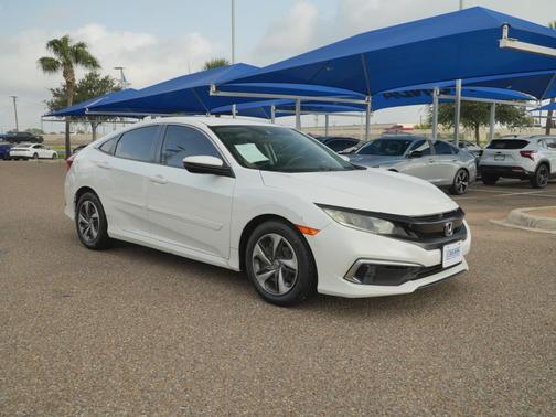 Platinum White Pearl 2019 Honda Civic LX