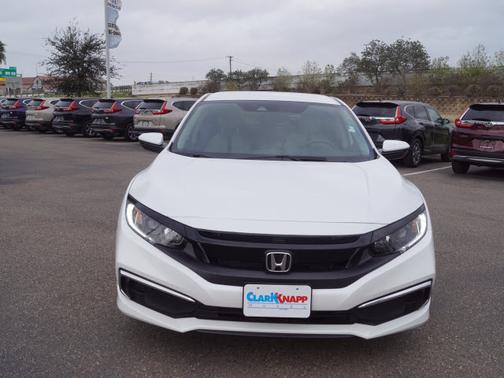 Platinum White Pearl 2019 Honda Civic LX