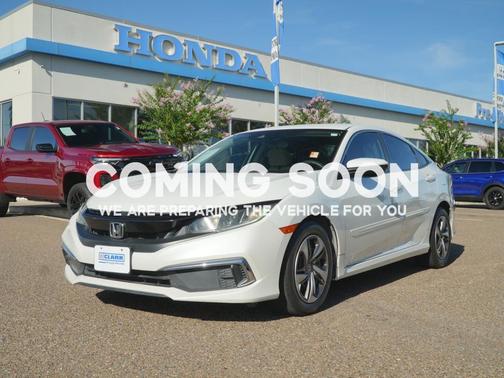Platinum White Pearl 2019 Honda Civic LX