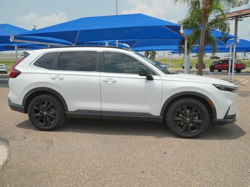 Platinum White Pearl 2023 Honda CR-V Hybrid Sport Touring AWD
