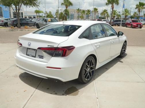Platinum White Pearl 2026 Honda Civic Hybrid Sport