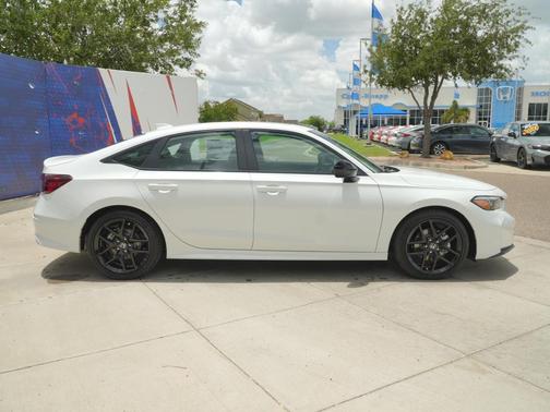 Platinum White Pearl 2026 Honda Civic Hybrid Sport