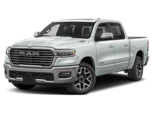 Ivory White Tri-Coat Pearlcoat 2025 RAM 1500 Laramie
