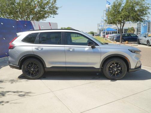 Solar Silver Metallic 2026 Honda CR-V Hybrid Sport-L FWD