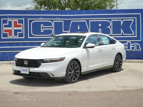 Platinum White Pearl 2026 Honda Accord Hybrid Touring