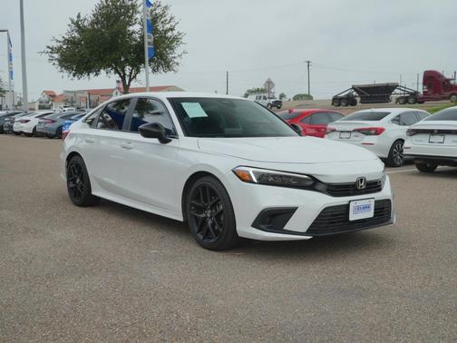 Platinum White Pearl 2024 Honda Civic Sport