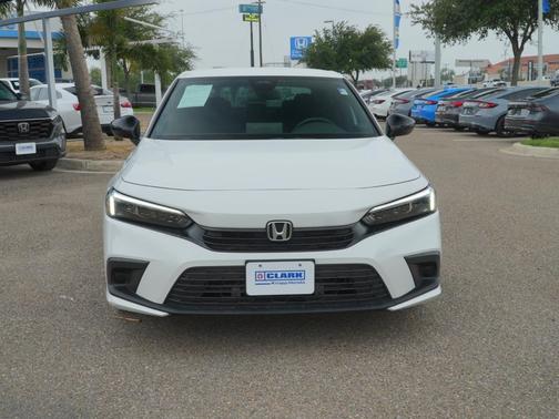 Platinum White Pearl 2024 Honda Civic Sport