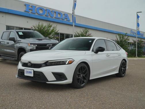 Platinum White Pearl 2024 Honda Civic Sport