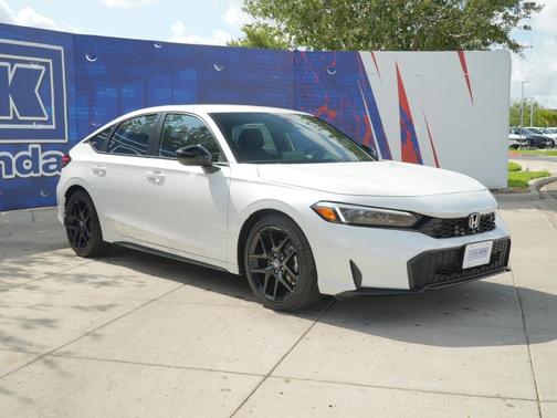 Platinum White Pearl 2026 Honda Civic Sport
