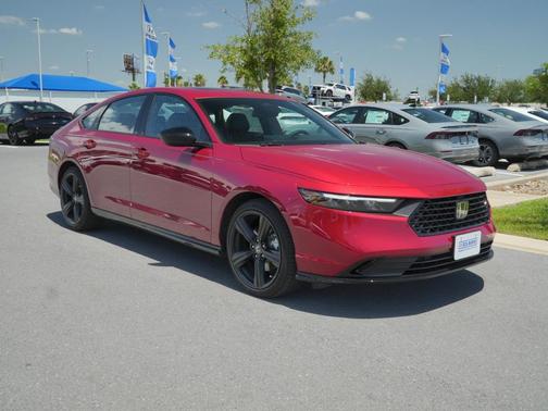 Radiant Red Metallic 2026 Honda Accord Hybrid Sport-L