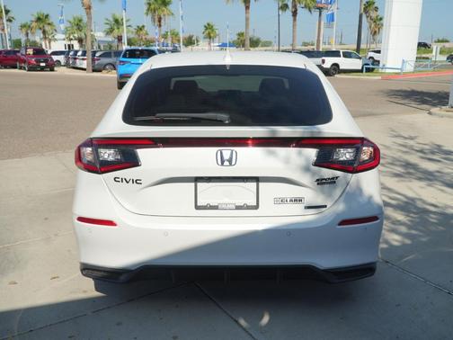 Platinum White Pearl 2026 Honda Civic Hybrid Sport Touring