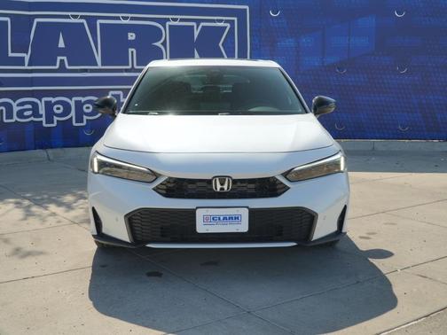 Platinum White Pearl 2026 Honda Civic Hybrid Sport Touring