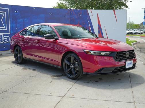 Radiant Red Metallic 2026 Honda Accord Hybrid Sport-L