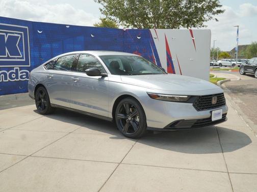 Solar Silver Metallic 2026 Honda Accord Hybrid Sport-L