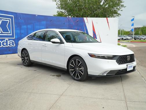 Platinum White Pearl 2026 Honda Accord Hybrid Touring