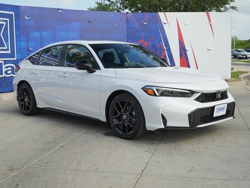 Platinum White Pearl 2026 Honda Civic Hybrid Sport