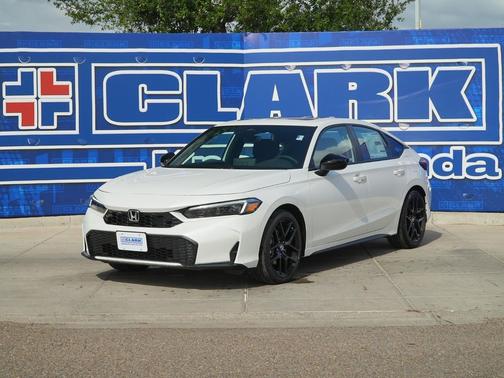 Platinum White Pearl 2026 Honda Civic Hybrid Sport