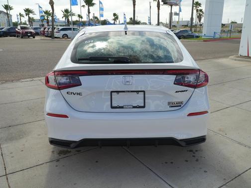 Platinum White Pearl 2026 Honda Civic Hybrid Sport