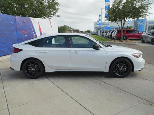 Platinum White Pearl 2026 Honda Civic Hybrid Sport