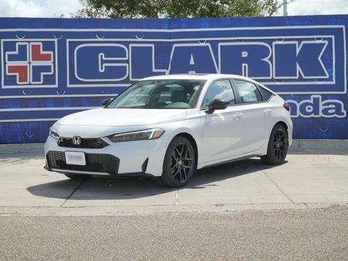 Platinum White Pearl 2026 Honda Civic Hybrid Sport