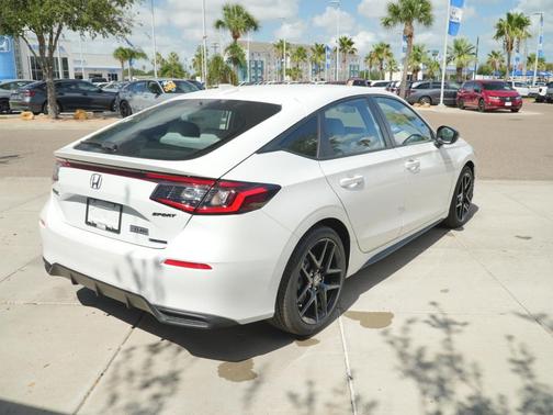 Platinum White Pearl 2026 Honda Civic Hybrid Sport