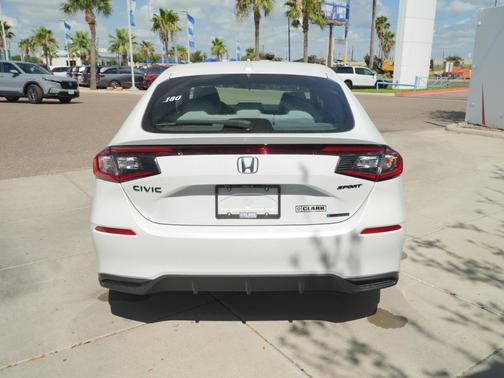 Platinum White Pearl 2026 Honda Civic Hybrid Sport