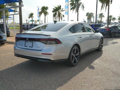 Solar Silver Metallic 2025 Honda Accord Hybrid Sport