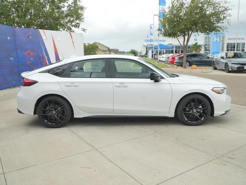 Platinum White Pearl 2026 Honda Civic Hybrid Sport