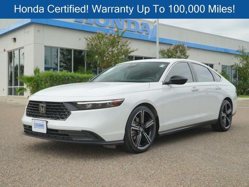 Platinum White Pearl 2025 Honda Accord Hybrid Sport