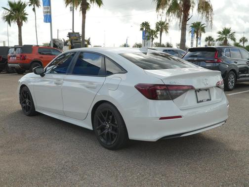 Platinum White Pearl 2025 Honda Civic Sport