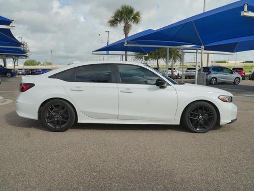 Platinum White Pearl 2025 Honda Civic Sport