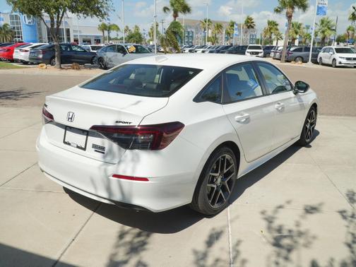 Platinum White Pearl 2026 Honda Civic Hybrid Sport