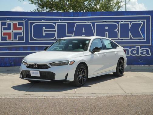 Platinum White Pearl 2026 Honda Civic Hybrid Sport