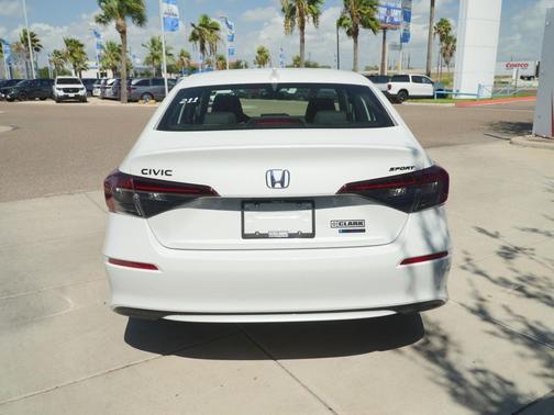 Platinum White Pearl 2026 Honda Civic Hybrid Sport
