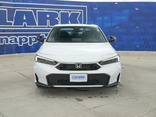 Platinum White Pearl 2026 Honda Civic Hybrid Sport Touring